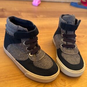 Old navy high top shoes. Blue gray